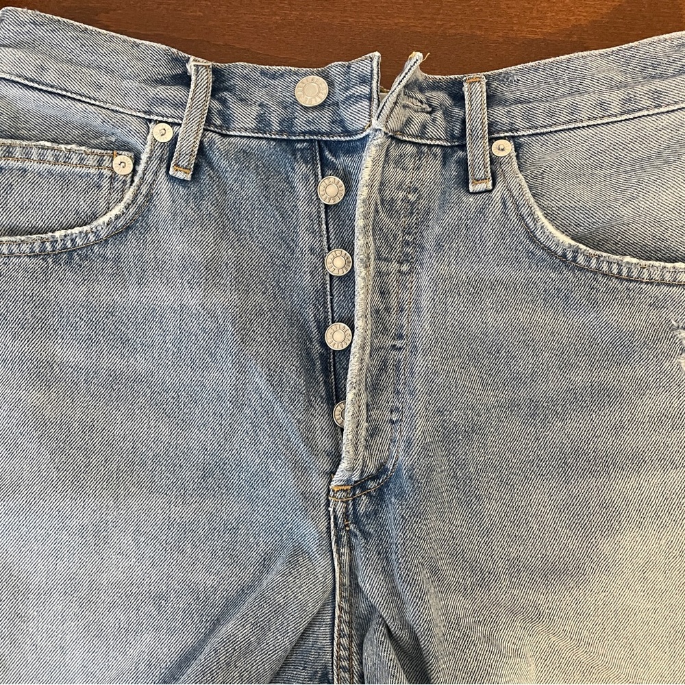 Agolde Dee Super High Rise Shorts - Picture 7 of 9